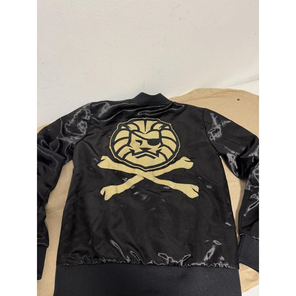 Exclusive Game Bomber Jacket Woman Small Black Limited Edition Made USA Lion Zip